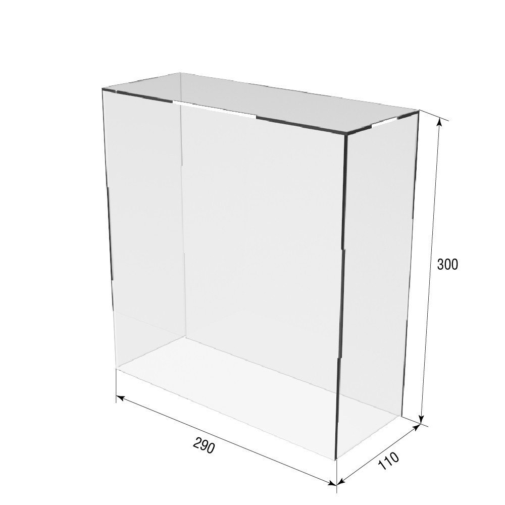 Коробка акриловая EKOSTAR 290х110х300 Киев - изображение 3