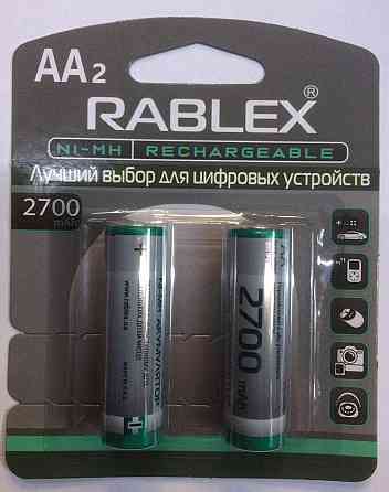 Акумулятори RABLEX HR6 RB-2700 ( 1.2V / 2700 mAh / Ni-MH / AA / блістер / 2 шт.) Київ