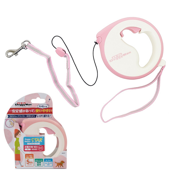DoggyMan Retractable Lead Star ДОГГІМЕН СТАР повідець рулетка для собак до 10кг, трос 5м Київ - фото 1