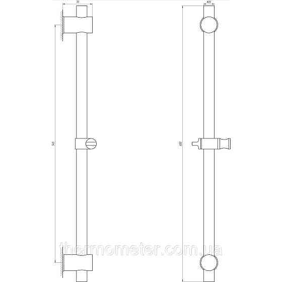 Душевая стойка Globus Lux SUS-1107-BB Киев