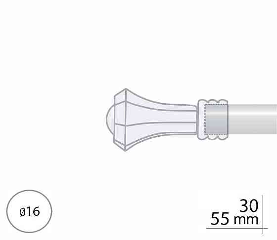 Закінчення для карнизу Orvit КАСТЕЛЛА 16 мм МІДЬ Львів