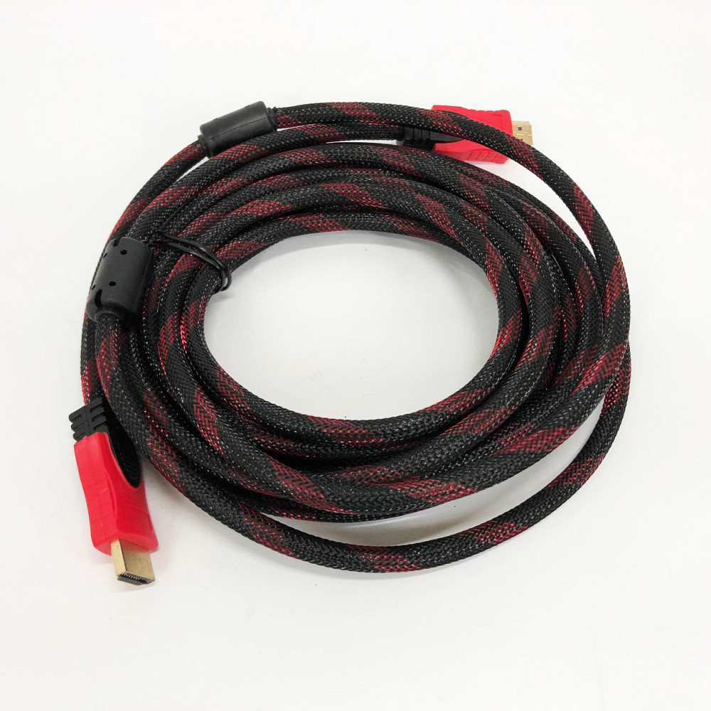 Кабель усиленный 5м переходник адаптер HDMI-HDMI папа-папа аудио видео шнур в обмотке EA-93 Киев - изображение 2