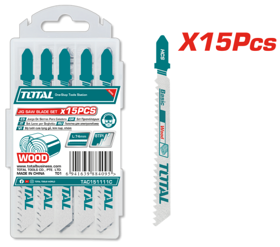 Полотно для лобзика TOTAL TAC151111C (7090280) Київ