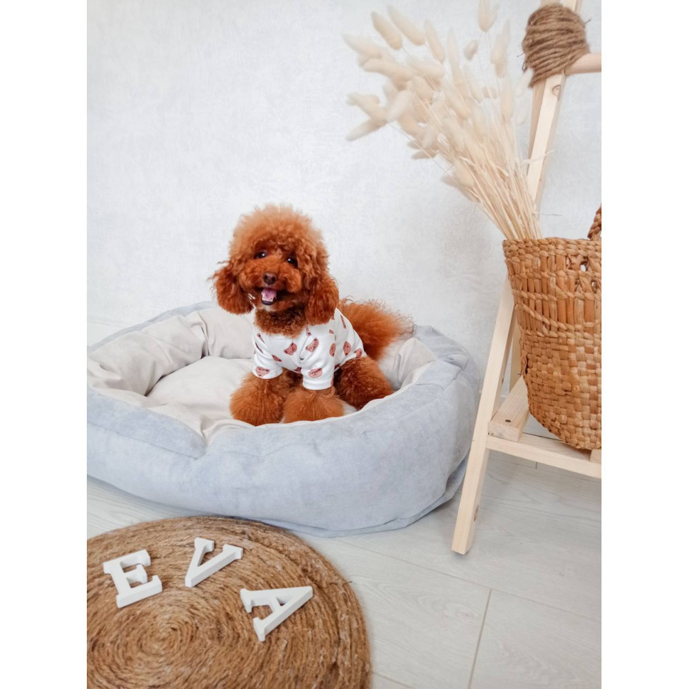 Лежак для собак и кошек Incor Donut серый Київ - фото 2