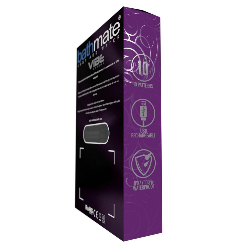 Вибропуля Bathmate Vibe Bullet Chrome, глубокая мощная вибрация Sex Aura Киев - изображение 4