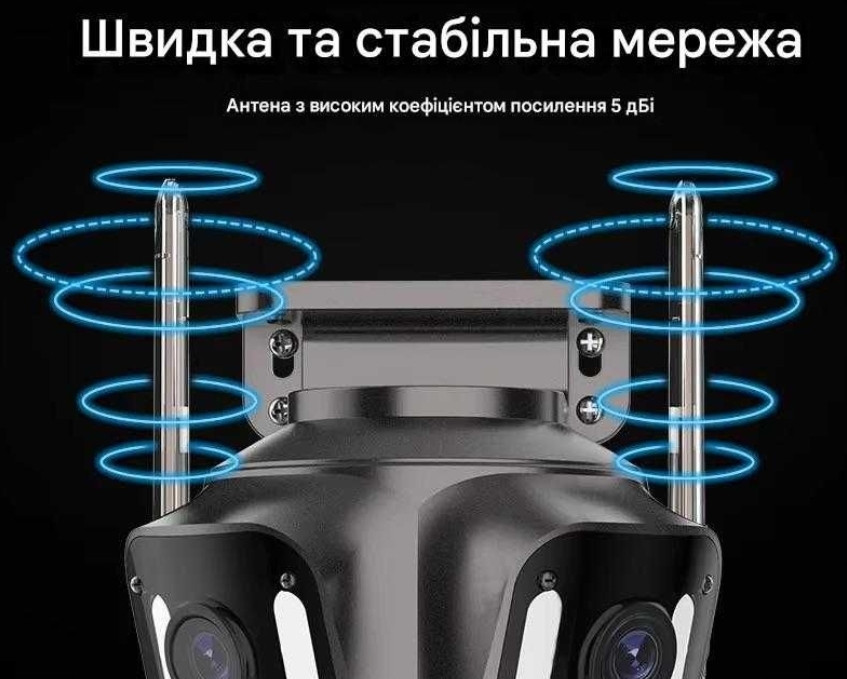 Супер камера відеонагляду 3в1 BESDER XM85 Wi-Fi 12 МП ICSEE вулична. Харків - фото 3