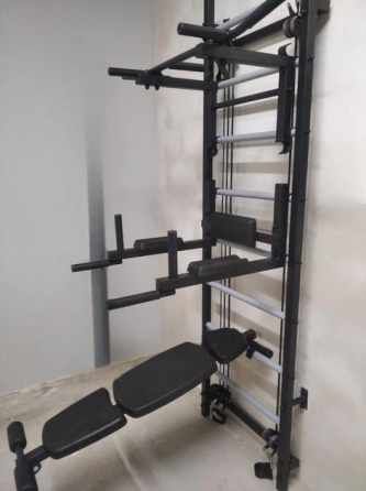 Шведська стінка Качай Залізо Кросс Тренер Спортивні стінки і турніки для дому розбірна Київ