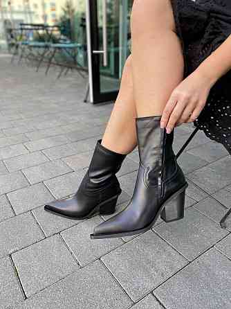 Nikos Черевики жіночі Niko`s 2478 чорні (весна-осінь, шкіра натуральна) (5644) 38 Коломия