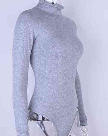 Боди женский тонкий серый Киев