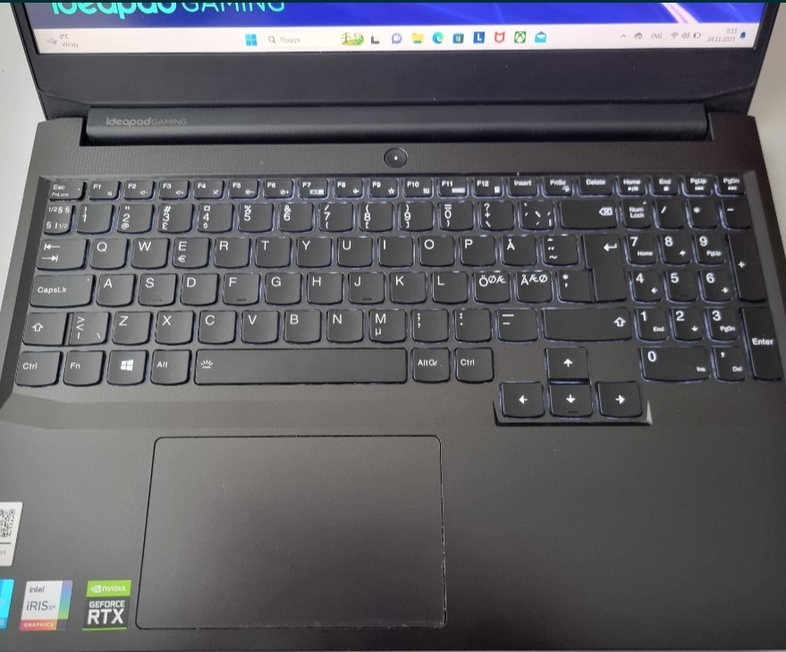 Ноутбук Lenovo Gaming 3 15 11300H/RTX 3050 TI/ RAM16GB/ SSD 512Gb/165Hz Киев - изображение 4