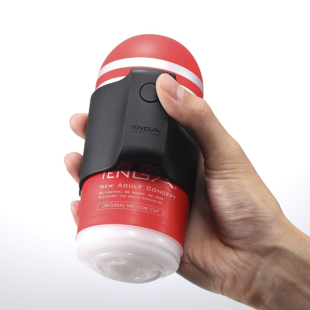 Вібронасадка Tenga CUP VIBRATOR, 7 режимів, 2 мастурбатори в комплекті Sex Aura Київ - фото 4