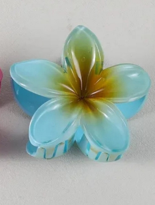 Комплект заколок квітка 3 шт. (блакитні) Сміла - фото 3