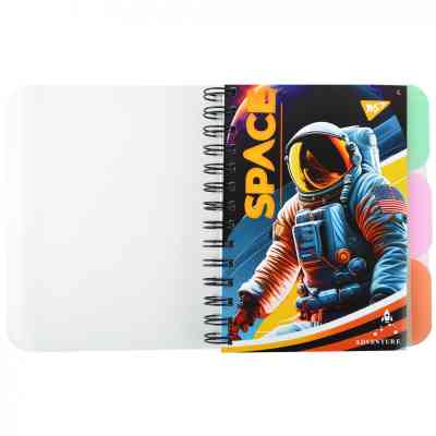 Блокнот Yes В6 Space adventure 144 листа пластиковая обложка (681975) Винница