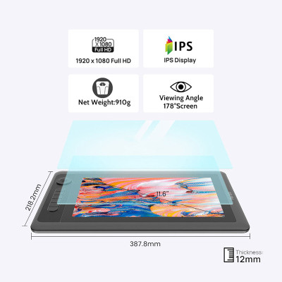 Графічний планшет Parblo Coast 12 Pro Gen2 (COAST12PROG2) Вінниця - фото 11