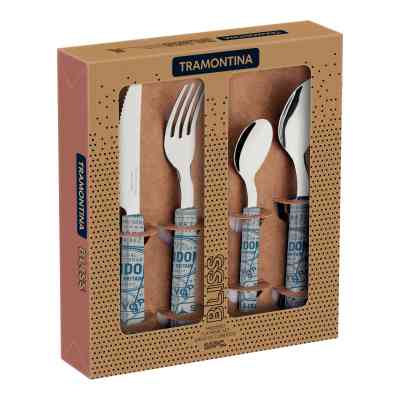 Набор столовых приборов Tramontina Bliss 16 предметів Сірий (29899/128) Винница