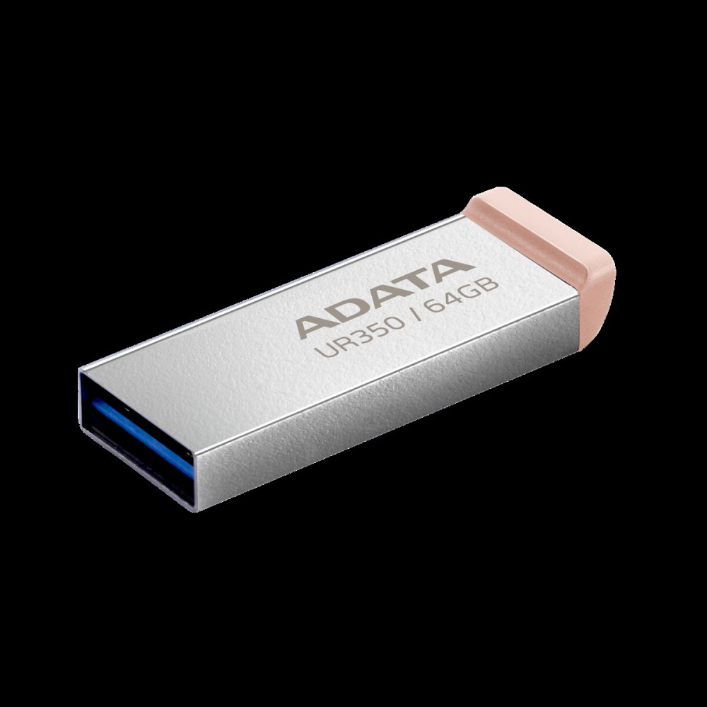 Flash A-DATA USB 3.2 UR 350 64Gb Silver/Beige Киев - изображение 3