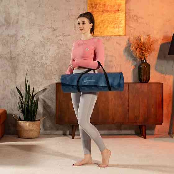 Коврик для йоги Hop-Sport HS-NB016GM NBR 1,5см темний морський Київ