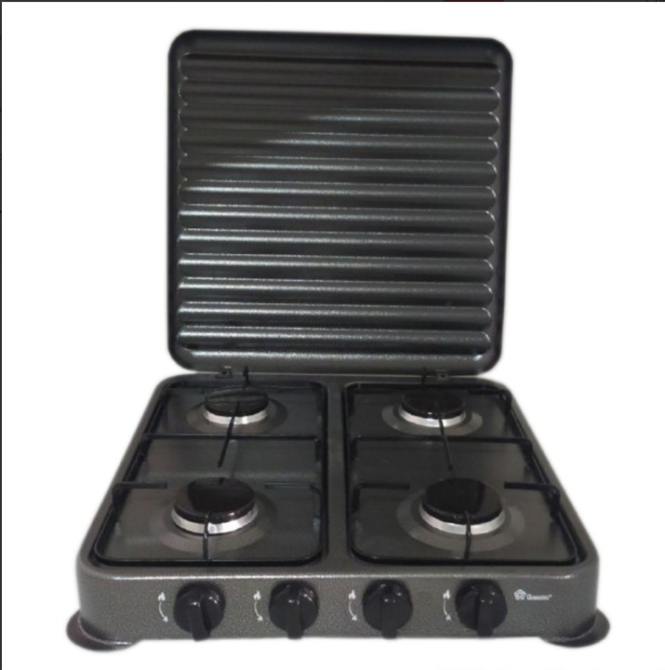 Газовая плита Domotec MS-6604 настольная, 4 конфорки, работа на баллонном газе, удобная для кухни Одесса - изображение 2
