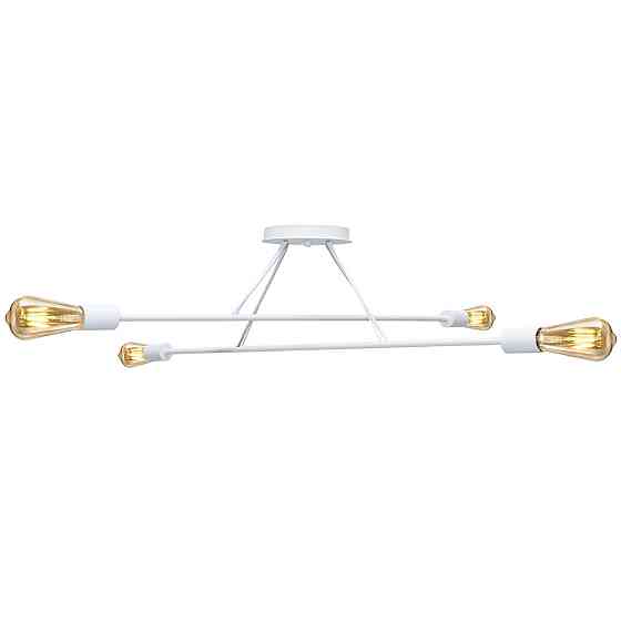 Люстра подвесная MSK Electric Asket под четыре лампы Е27 NL 10320-4 WH белая Одесса