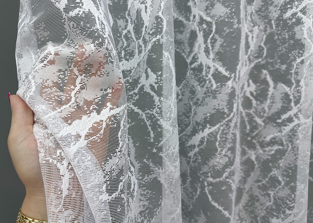 Тюль жакард "Преміум" колір білий 1783т Київ - фото 2