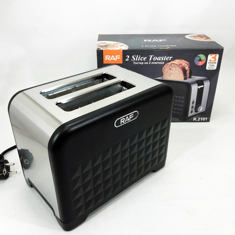 Тостери електричні RAF, Хороший тостер, Сендвічмейкер для сніданків, Тостер побутовий для дому YO-83 Львів - фото 11