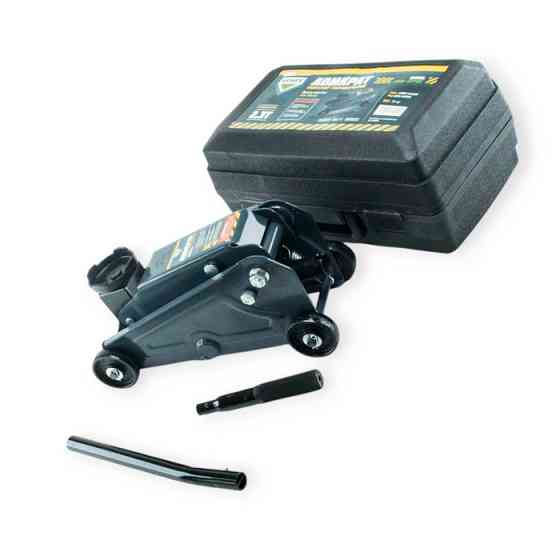 Домкрат гідравлічний підкатний 2,3 т, 140-390 мм, 11 кг (футляр) укорочений корпус Мукачево