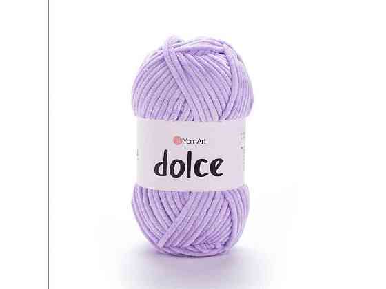 Пряжа Dolce бузковий 100% мікрополіестр 120м 100г 5шт/уп 744 ТМ YarnArt Київ
