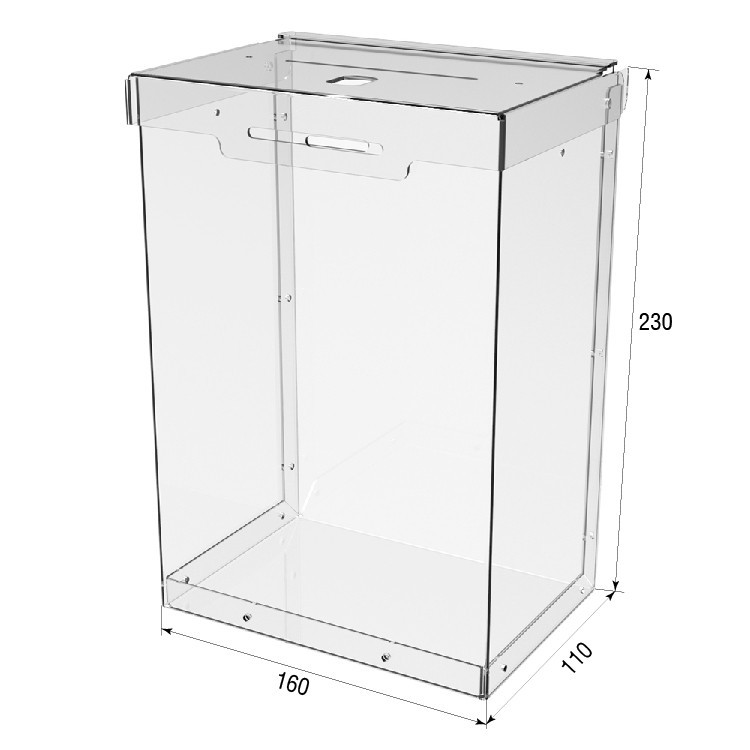 Ящик EKOSTAR для сбора денег 160x230x110 мм. Объем 4 литра. Киев - изображение 4