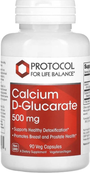 Кальций D-глюкарат Protocol for Life Balance Calcium D-Glucarate 500 мг 90 капс Киев - изображение 1