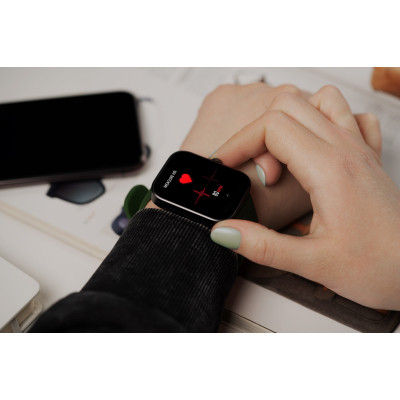 Смарт-часы 2E Alpha SQ Music Edition 46mm Black-Green + ремінець сірий (2E-CWW40BKGN-WS) Винница - изображение 5