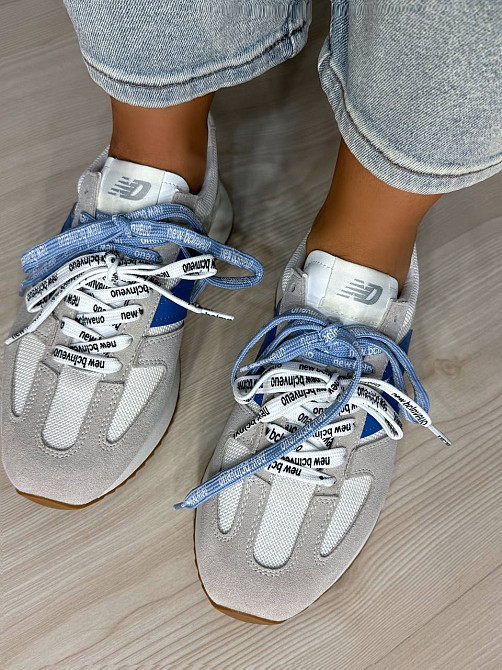 Кросівки жіночі Hengji 23-23 комбіновані замша з сіткою подвійний шнурок сірі, 37, 23,5 см Київ - фото 19