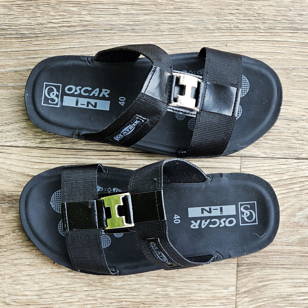 Чёрные Мужские Шлёпанцы Тапочки Тканевые Сланцы (размеры: 40,41,42,43,44,45) Днепр - изображение 7