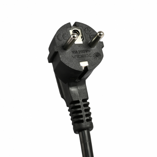 Мережевий подовжувач із заземленням 3 розетки/2USB-A/1Type-C 3м з кнопкою чорний VF-PD33G2U1C-B Oncord Videx Житомир
