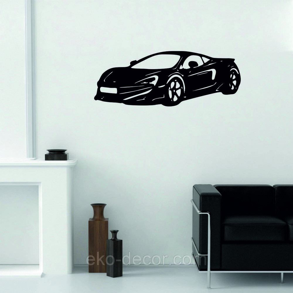 Декоративное настенное Панно «Машина» Декор на стену 70*53 см, Черный Киев - изображение 3