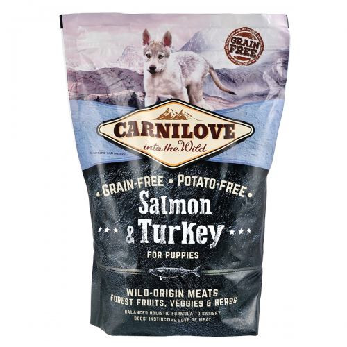 Корм сухой Carnilove Puppy Salmon and Turkey для щенков всех пород с лососем и индейкой 1,5 кг Киев - изображение 3