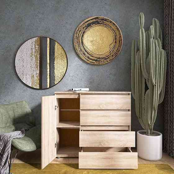 Комод Эверест КЛ-3 Лайт (телескопические) 105х38х93 см Дуб сонома (DTM-4643) Львов