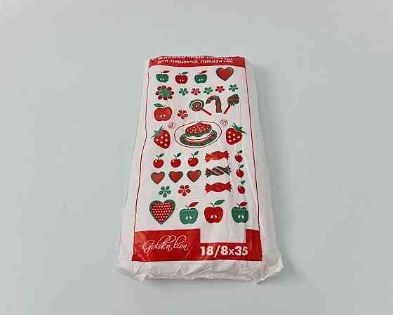 Фасовочные полиэтиленовые пакеты №9 (26х35) 0,800кг Тортики (1 пачка) Харьков