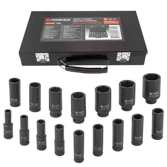 Набір головок ударних глибоких 16пр. 1/2