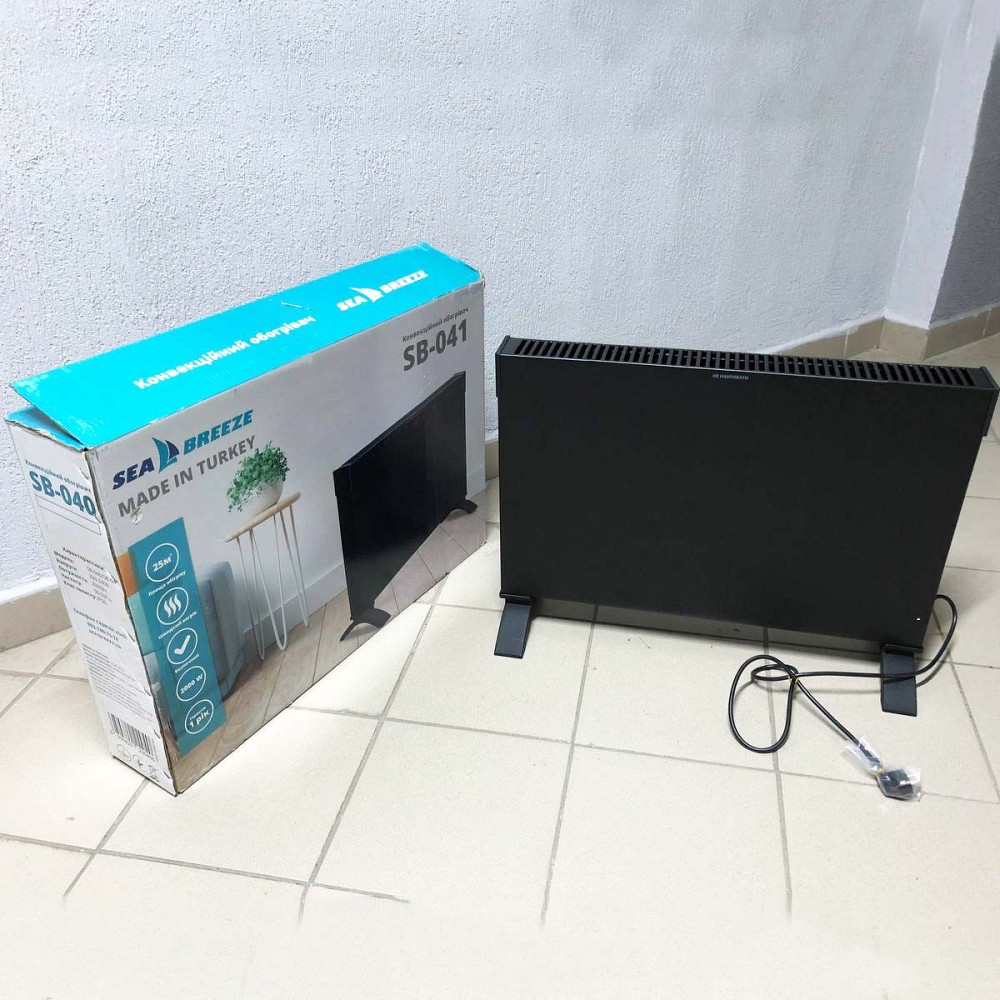 Мощный конвектор для дома SeaBreeze SB-041 2000 Вт, Тонкий электрический конвектор VO-35 Львов - изображение 1