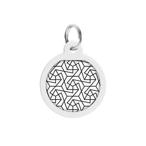 Адресник для собак и кошек металлический WAUDOG Smart ID с QR паспортом, рисунок 