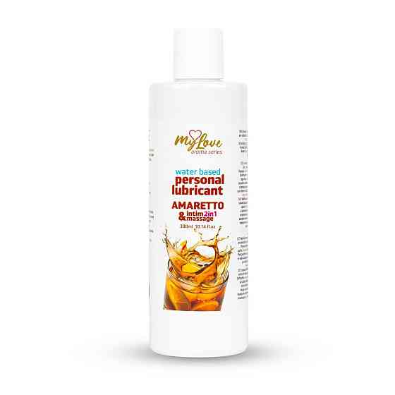 2в1 лубрикант та масажний гель - MyLove Aroma Series Intim&Massage Amaretto, 300 мл Sex Aura Київ