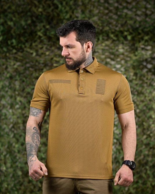 Тактическая футболка PATRIOT поло кайот ВТ7422 Одесса - изображение 3