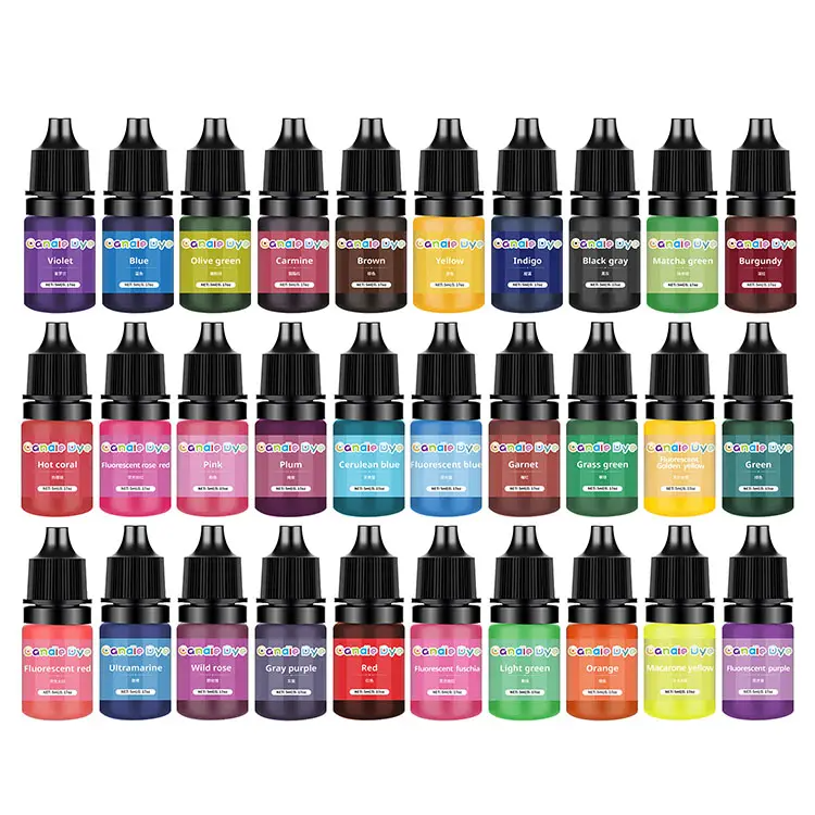 Набір рідких концентрованих барвників для виготовлення мила та свічок, 30 відтінків по 5 мл Кам'янець-Подільський - фото 7