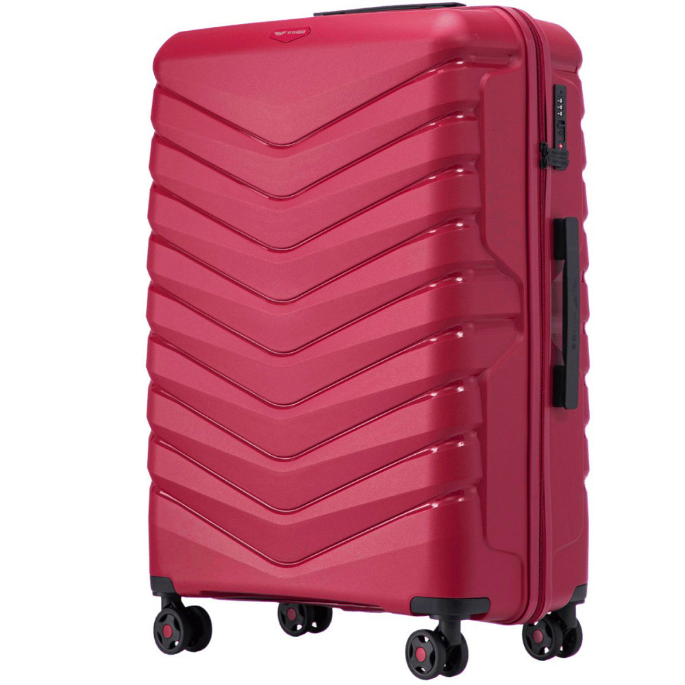 Валіза поліпропіленова WINGS PHX01 велика 75 см червона Київ - фото 1