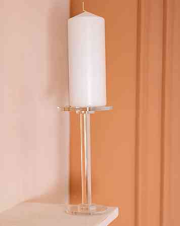 Yiwu Тортівниця скляна на ніжці 12×23 см кругла стійка для торта, капкейків HP-4-67S Киев