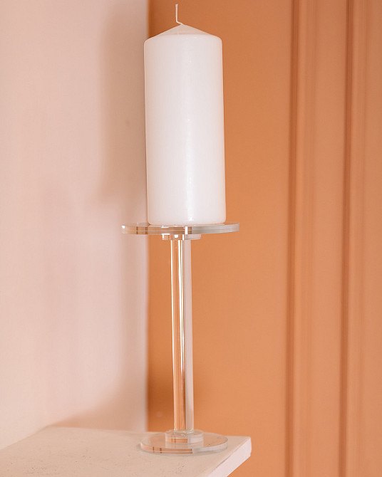 Yiwu Тортівниця скляна на ніжці 12×23 см кругла стійка для торта, капкейків HP-4-67S Київ - фото 4