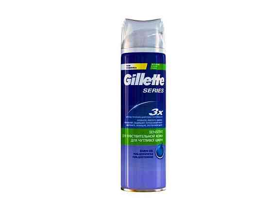 Гель для гоління GILLETTE Series Sensitive Skin для чутливої ​​шкіри 200 мл Київ