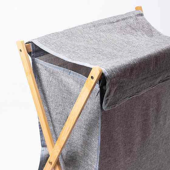 Кошик для білизни на підставці 52×30×60 (см) м'який Сірий HP-41-17 Київ