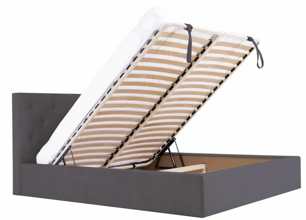 Кровать Bristol Comfort 120 х 190 см Мисти Dark Grey С подъемным механизмом и нишей для белья Темно-серый Киев - изображение 6