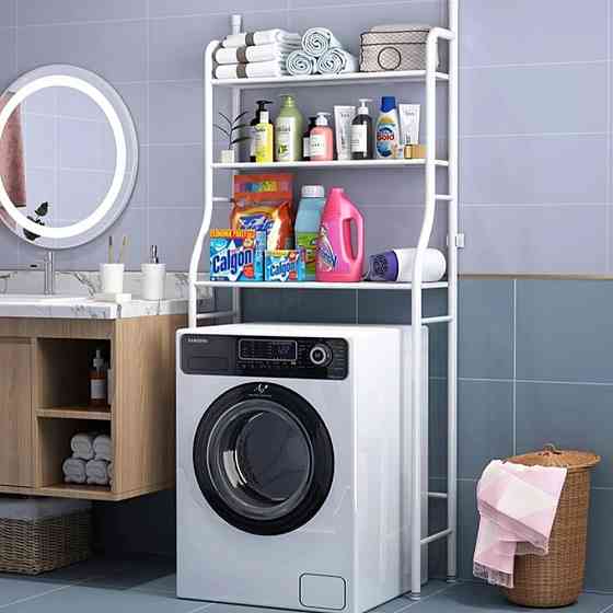 Стелаж для зберігання над пральною машиною, LAUNDRY RACK TW-106 / Полиця над унітазом / Полиця стелаж у ванну Київ